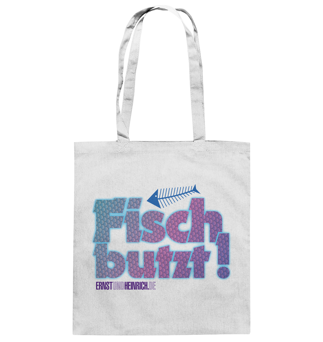 Fisch butzt - Baumwolltasche